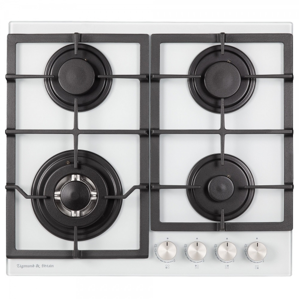 Газовая варочная панель из закаленного стекла Zigmund & Shtain M 26.6 W