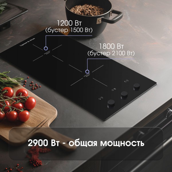 Стеклокерамическая варочная панель индукционная Zigmund & Shtain CI 45.3 B