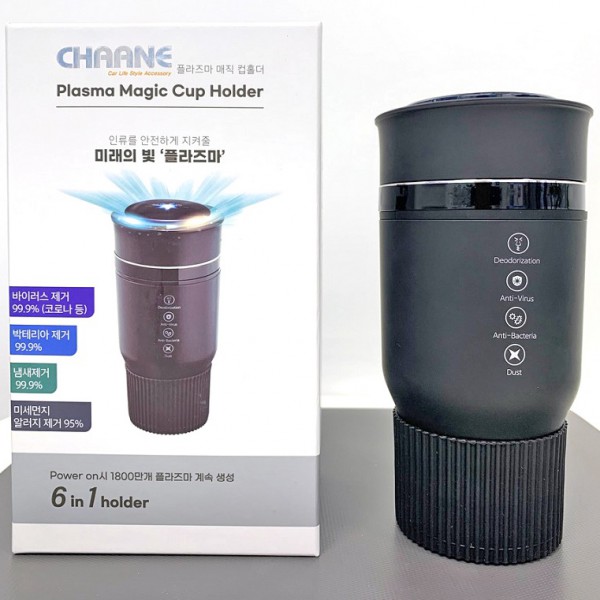 ОЧИСТИТЕЛЬ ВОЗДУХА ДЛЯ АВТОМОБИЛЯ GREENTECH PLAZMA MAGIC CUP HOLDER