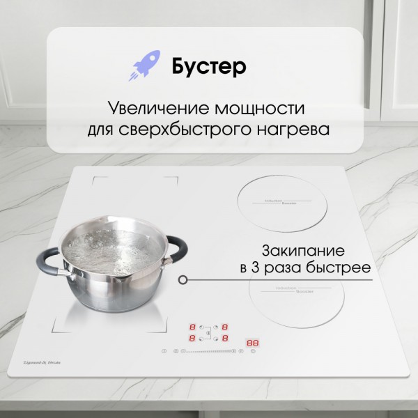 Стеклокерамическая варочная панель индукционная Zigmund & Shtain CI 46.6 W