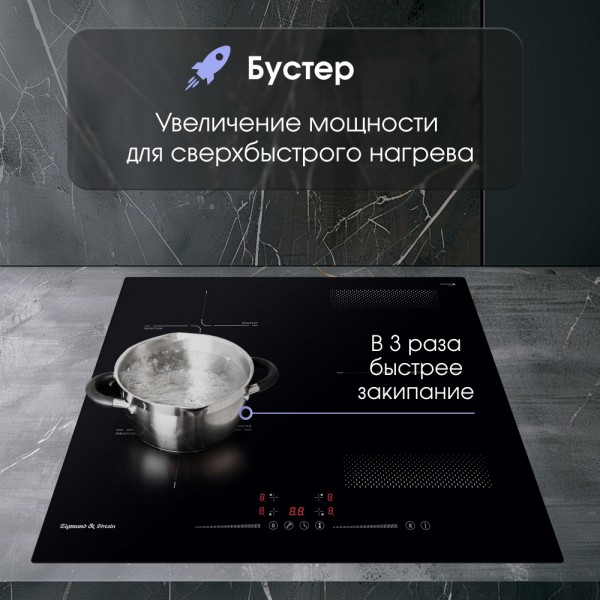 Стеклокерамическая варочная панель индукционная Zigmund & Shtain CI 61.6 B