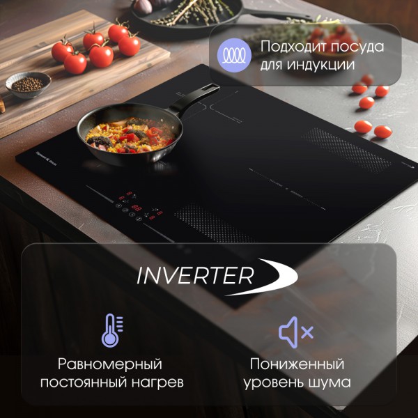 Стеклокерамическая варочная панель индукционная Zigmund & Shtain CI 61.6 B