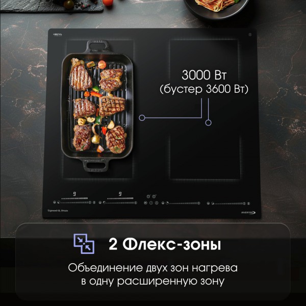 Стеклокерамическая варочная панель индукционная Zigmund & Shtain CI 69.6 B