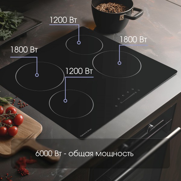 Стеклокерамическая варочная панель Zigmund & Shtain CN 42.6 B