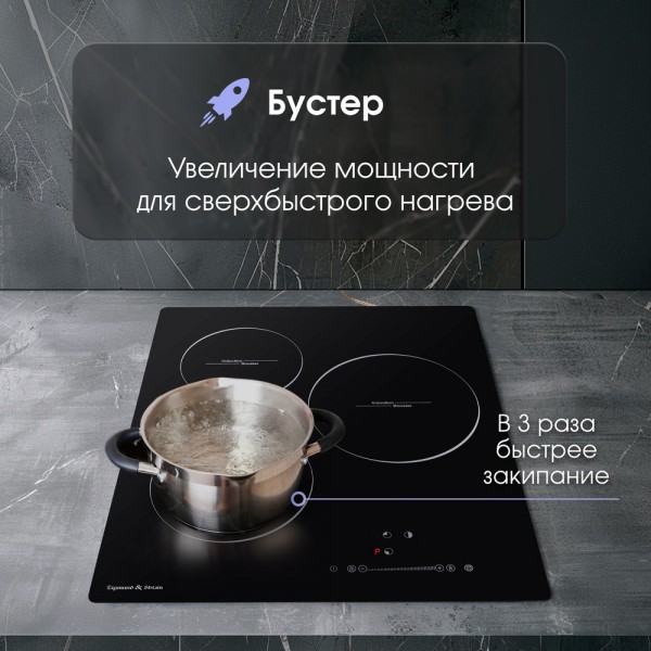 Стеклокерамическая варочная панель индукционная Zigmund & Shtain CI 35.4 B