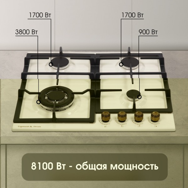 Газовая варочная панель Zigmund & Shtain G 16.6 X