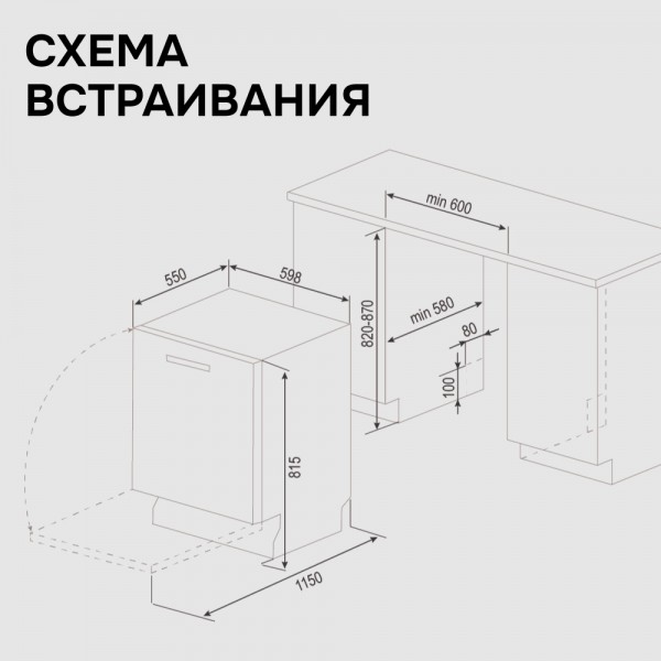 Посудомоечная машина Zigmund & Shtain DW 310.6